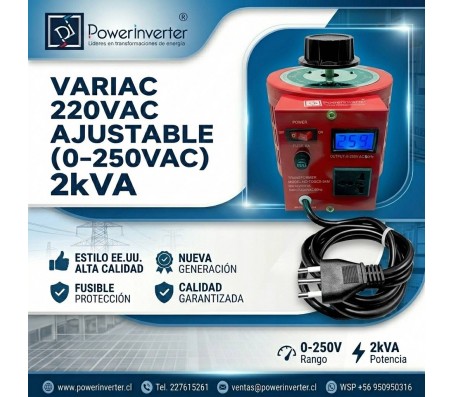 VARIAC 0-250VAC/2000VA 